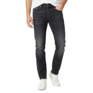 rag & bone Jeans Fit 2 Slim Fit Mens Size 32X32 Black Faded Denim Stretch EUC